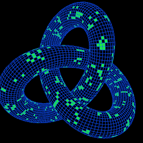 Trefoil Knot Game of Life
